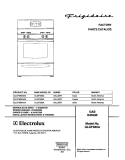COVER Diagram and Parts List for GLGFS66AQA  Frigidaire Range