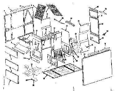 Furnace assemblies Diagram and Parts List for 8676462  Frigidaire Furnace