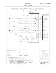 Wiring Diagram Diagram and Parts List for EI30ES55JSD  Electrolux Range