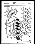 SHELVES AND SUPPORTS Diagram and Parts List for RS22F8WV1B  Gibson Refrigerator