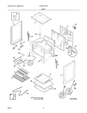 BODY Diagram and Parts List for CRE3510LWB  Crosley Range