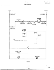 Wiring Diagram Diagram and Parts List for 2834-80A  Frigidaire Range