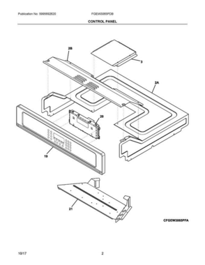 Part Location Diagram of 5304507680 Frigidaire CONTROLLER