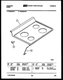 COOKTOP PARTS Diagram and Parts List for RGC32BAH3  Frigidaire Range