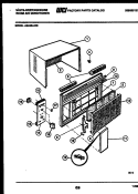 CABINET PARTS Diagram and Parts List for AS246L2C9  Frigidaire Air Conditioner