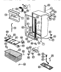 INTERIOR Diagram and Parts List for UFP19NL2  Frigidaire Freezer