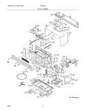 OVEN / CABINET Diagram and Parts List for FMV156DBA  Frigidaire Microwave