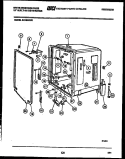 TUB AND FRAME PARTS Diagram and Parts List for SU182NXR1  Frigidaire Dishwasher