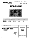 COVER Diagram and Parts List for FGC6X9XEBA  Frigidaire Cooktop