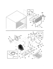 System Diagram and Parts List for 25360603413  Kenmore Refrigerator