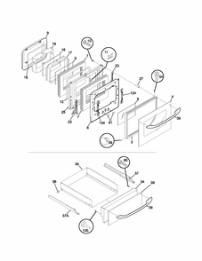 Part Location Diagram of 318213601 Frigidaire GLASS