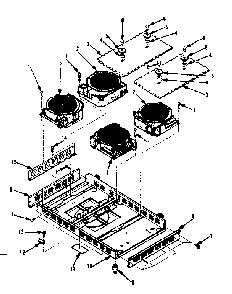 Frame Parts Diagram and Parts List for 5644488510  Kenmore Cooktop