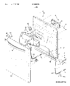 Door Diagram and Parts List for LFID2426TF5A  Frigidaire Dishwasher