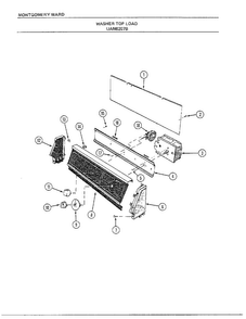 Washer Diagram and Parts List for 6207B  Frigidaire Washer