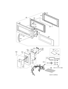 Control Panel,door,miscellaneous Diagram and Parts List for CGMV173KBB  Frigidaire Microwave