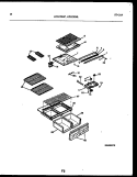 SHELVES AND SUPPORTS Diagram and Parts List for ATG170NCD2  Frigidaire Refrigerator