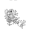 CABINET, DRUM, HEATER ASSEMBLY Diagram and Parts List for DEISFL2  Frigidaire Dryer