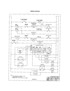 Wiring Diagram Diagram and Parts List for FEF388CJBA  Frigidaire Range