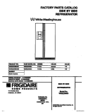 COVER Diagram and Parts List for WRS22WNHW0  Frigidaire Refrigerator