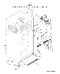Cabinet Diagram and Parts List for 2537050261C  Kenmore Refrigerator