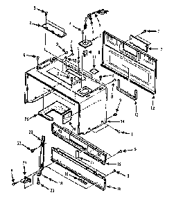 Outer Wrap Parts Diagram and Parts List for 5648775380  Kenmore Microwave