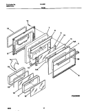 DOOR Diagram and Parts List for 30-4382-23-05  Tappan Range