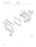 DOOR Diagram and Parts List for TGFS36FWA  Tappan Range