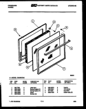DOOR PARTS Diagram and Parts List for G32BPCW2  Frigidaire Range