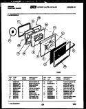 DOOR PARTS Diagram and Parts List for CEC4S6WXA  Gibson Range