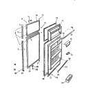 DOOR Diagram and Parts List for RT211ZCW0  Frigidaire Refrigerator