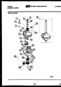 TRANSMISSION PARTS Diagram and Parts List for 44-2408-23-03  Tappan Washer
