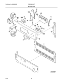 BACKGUARD Diagram and Parts List for CRE3880HSSF  Crosley Range