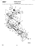 ICE CONTAINER, DRIVE Diagram and Parts List for GRS22WRBW1  Gibson Refrigerator