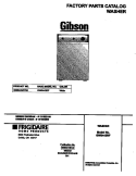 COVER Diagram and Parts List for GWS445RFS2  Gibson Washer