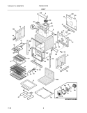 BODY Diagram and Parts List for FGEW2745KFB  Frigidaire Wall Oven