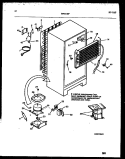 SYSTEM AND AUTOMATIC DEFROST PARTS Diagram and Parts List for FPS21TPL0  Frigidaire Refrigerator