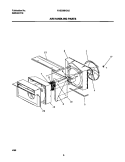 AIR HANDLING PARTS Diagram and Parts List for FAS256H2A2  Frigidaire Air Conditioner