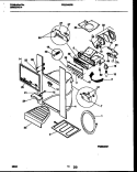ICE DOOR, DISPENSER AND WATER TANKS Diagram and Parts List for FRS24WRBW0  Frigidaire Refrigerator