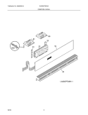 CONTROL PANEL Diagram and Parts List for GLEB30T8DQA  Frigidaire Wall Oven
