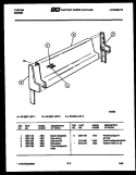 BACKGUARD Diagram and Parts List for 37-2227-23-01  Tappan Range