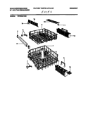 RACKS Diagram and Parts List for DB664RBR0  Frigidaire Dishwasher