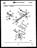 BURNER PARTS Diagram and Parts List for VP21AW3  Tappan Range