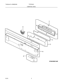 Part Location Diagram of 5304475571 Frigidaire Electronic Display Control Board