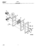 CONTROL PANEL Diagram and Parts List for 72-3981-23-07  Tappan Range