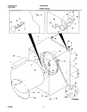 DRY CAB, HEATER Diagram and Parts List for CER3600AS0  Frigidaire Dryer