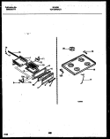 COOKTOP AND BROILER DRAWER PARTS Diagram and Parts List for 30-2239-00-09  Tappan Range