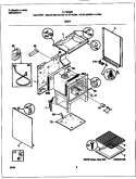 BODY Diagram and Parts List for FLF334BGDE  Frigidaire Range