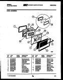 DOOR PARTS Diagram and Parts List for CEC4S6WXC  Gibson Range