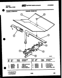 GAS CONTROL Diagram and Parts List for 12-2299-00-01  Tappan Wall Oven