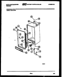 CABINET PARTS Diagram and Parts List for FU161LRW3  Frigidaire Freezer